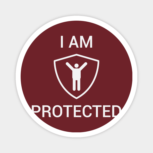 I am protected with i happy Magnet by artfarissi